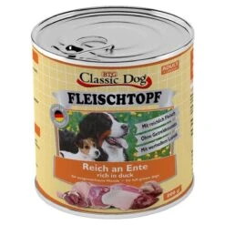 Classic Dog Adult Fleischtopf Pur Reich An Ente