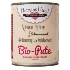 Herzenshund Bio Hundefutter Pute Mit Hirse -Hundefutter Welt Verkaufsgeschäft herzenshund bio hundefutter pute mit hirse2