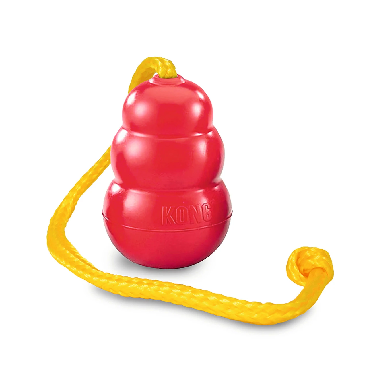 KONG Hundespielzeug Classic Mit Seil 3 KONG Hundespielzeug Classic Mit Seil