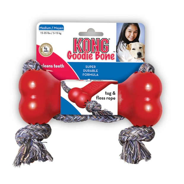 KONG Hundespielzeug Goodie Bone Mit Seil 4 KONG Hundespielzeug Goodie Bone Mit Seil – Bild 2