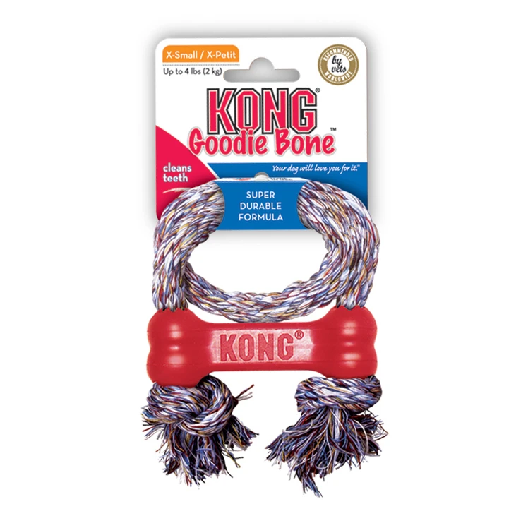 KONG Hundespielzeug Goodie Bone Mit Seil 3 KONG Hundespielzeug Goodie Bone Mit Seil