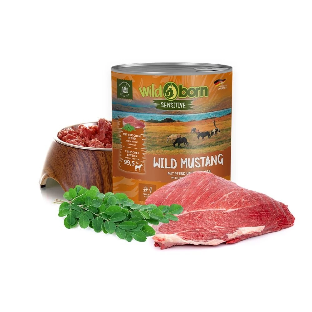 Wildborn Dose Wild Mustang mit Pferdefleisch 4 Wildborn Dose Wild Mustang mit Pferdefleisch – Bild 2